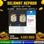 JACKPOT SLOT GACOR MAIN MAHJONG WAYS 2 16 SEPTEMBER 2025